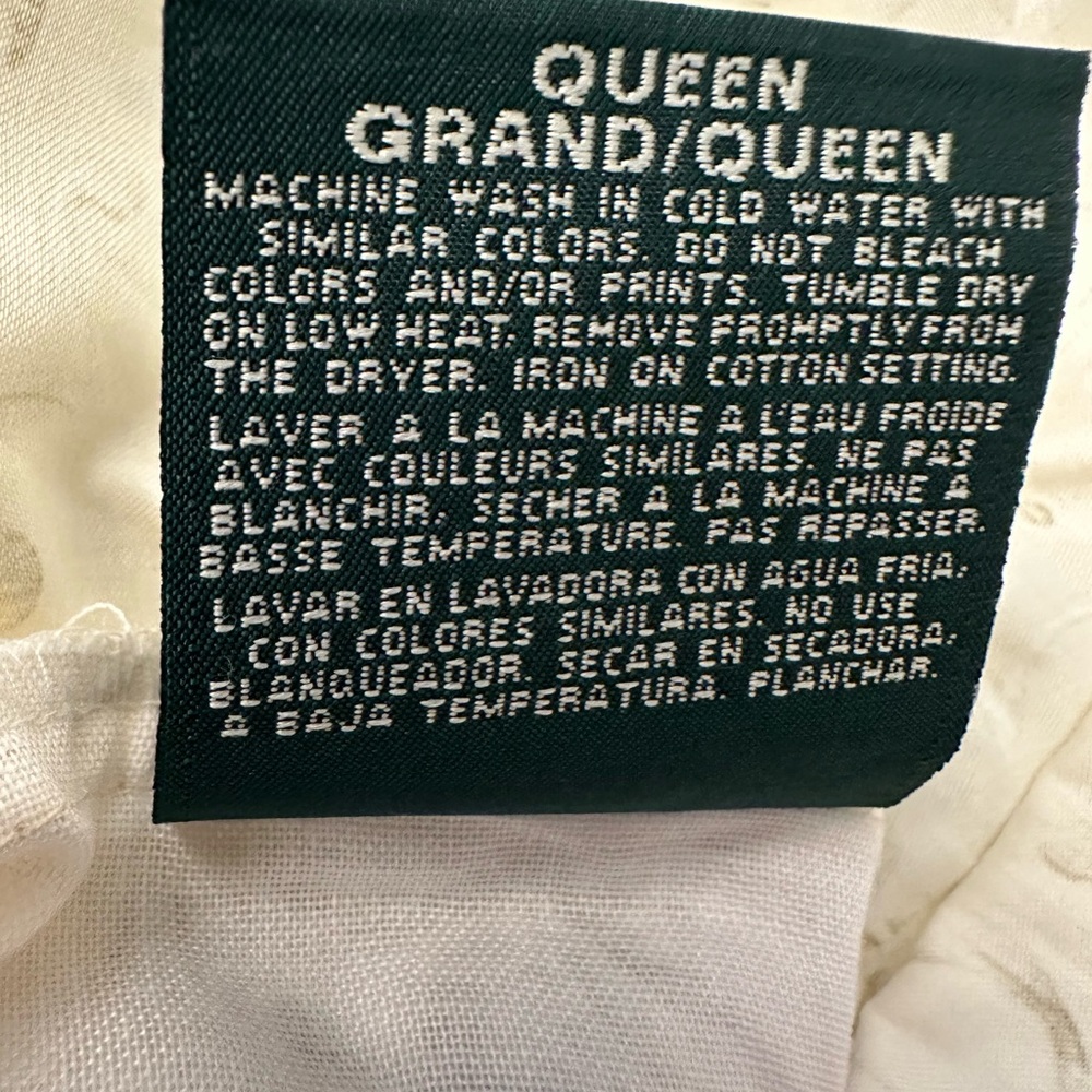 Ralph Lauren Rose Vibe Tonal Queen bedskirt - Picture 2 of 4